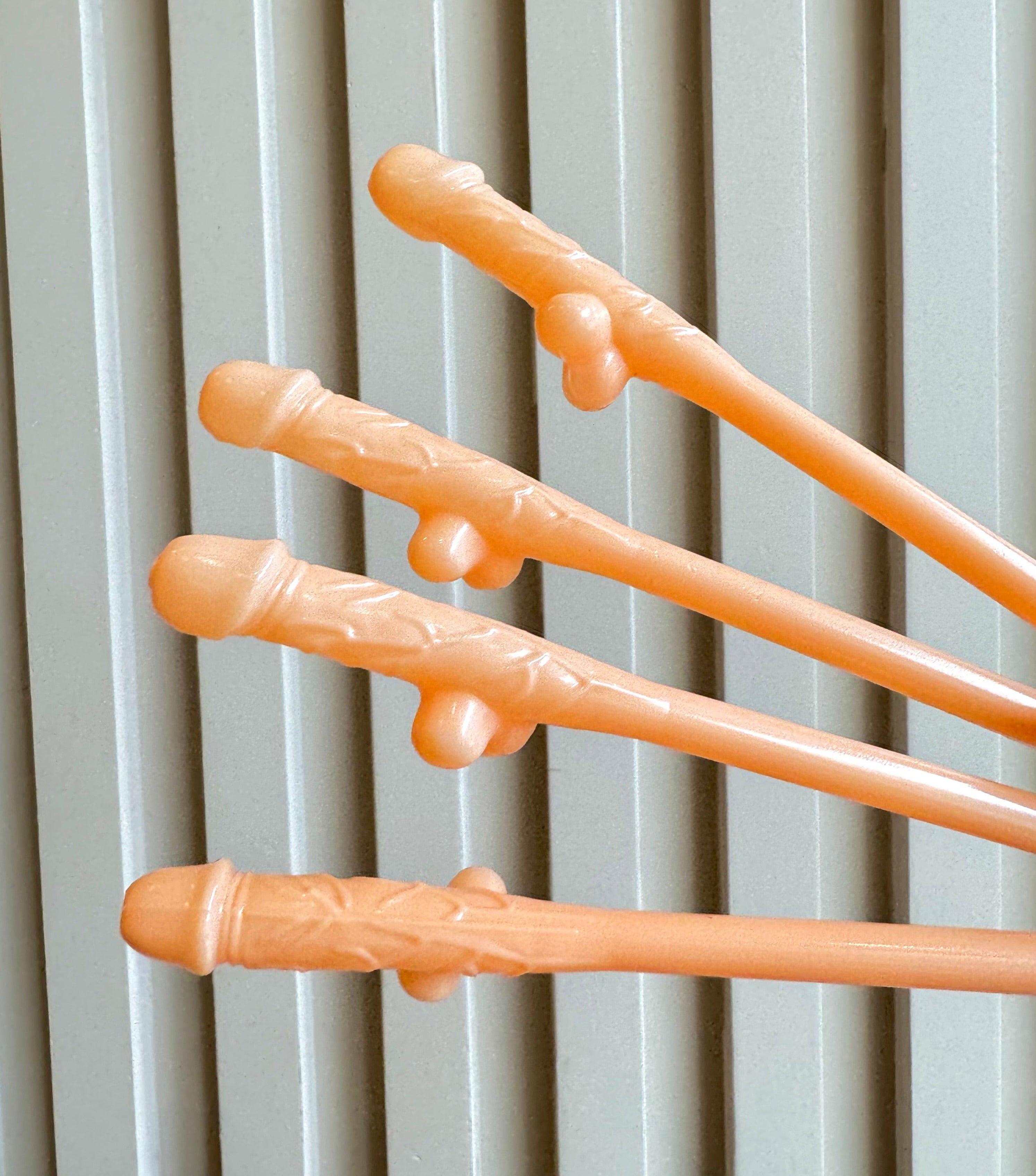 Popote en forma de p*ne