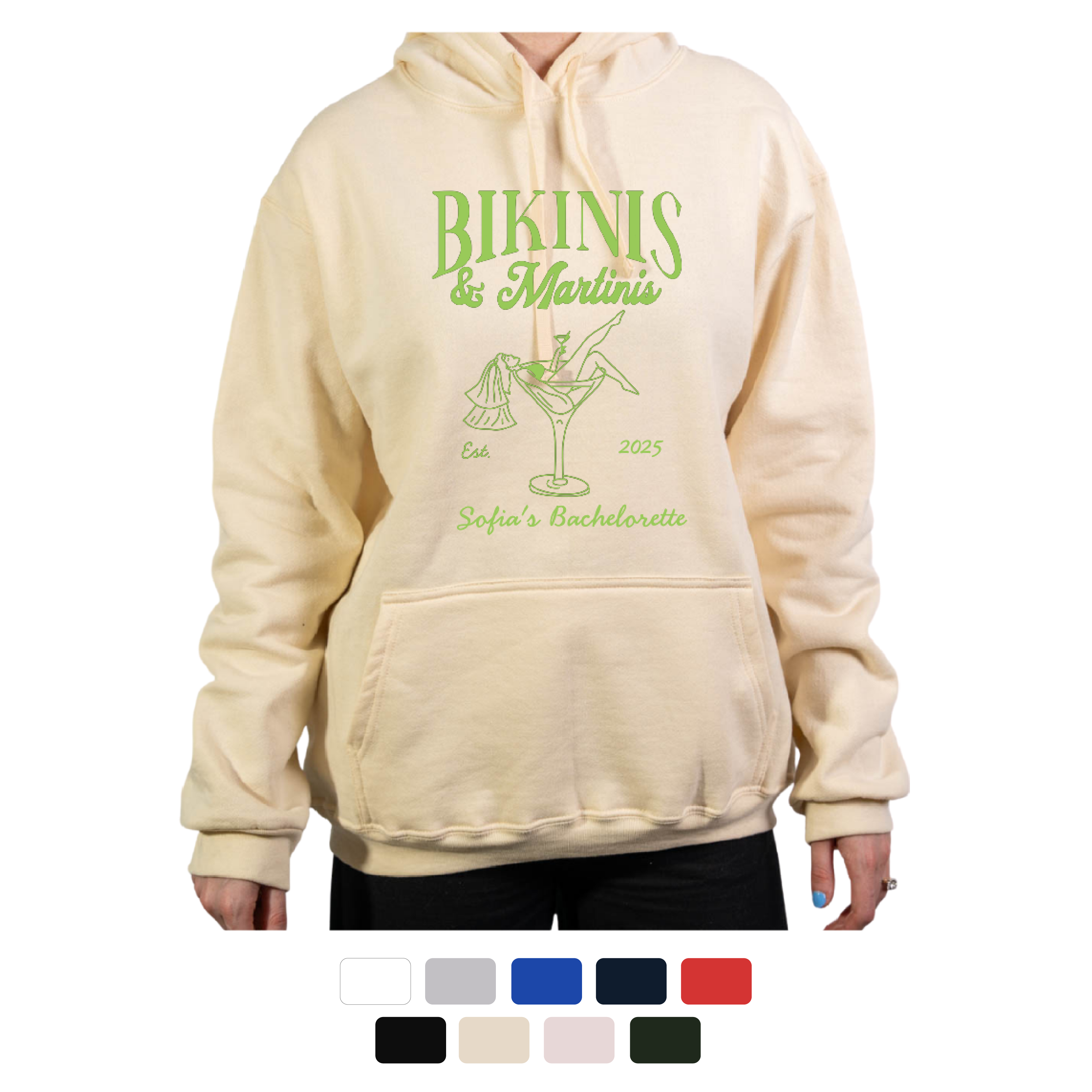 Sudadera Bikinis & Martinis Personalizada