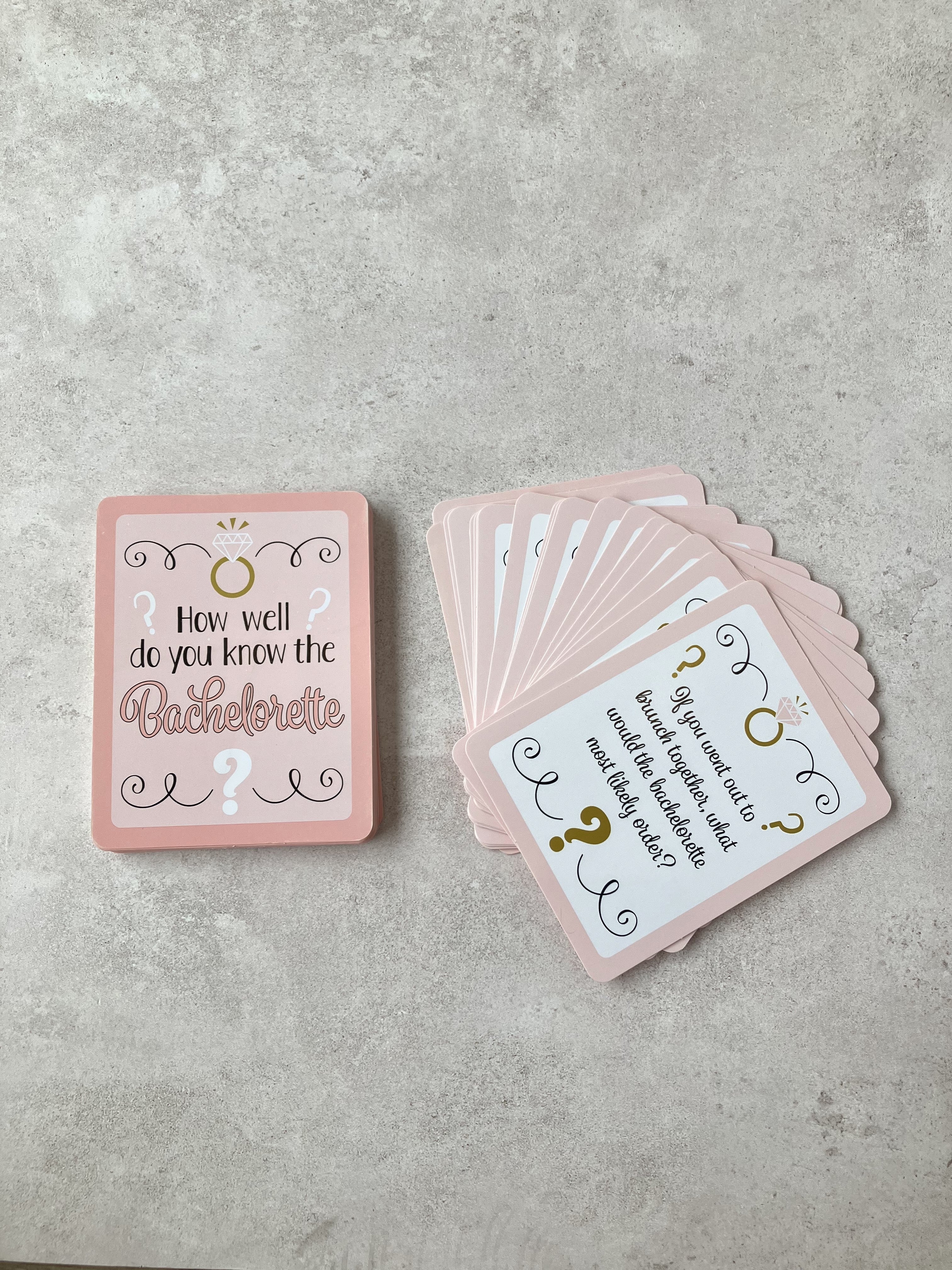 Juego de Cartas ''How Well Do You Know The Bachelorette?''