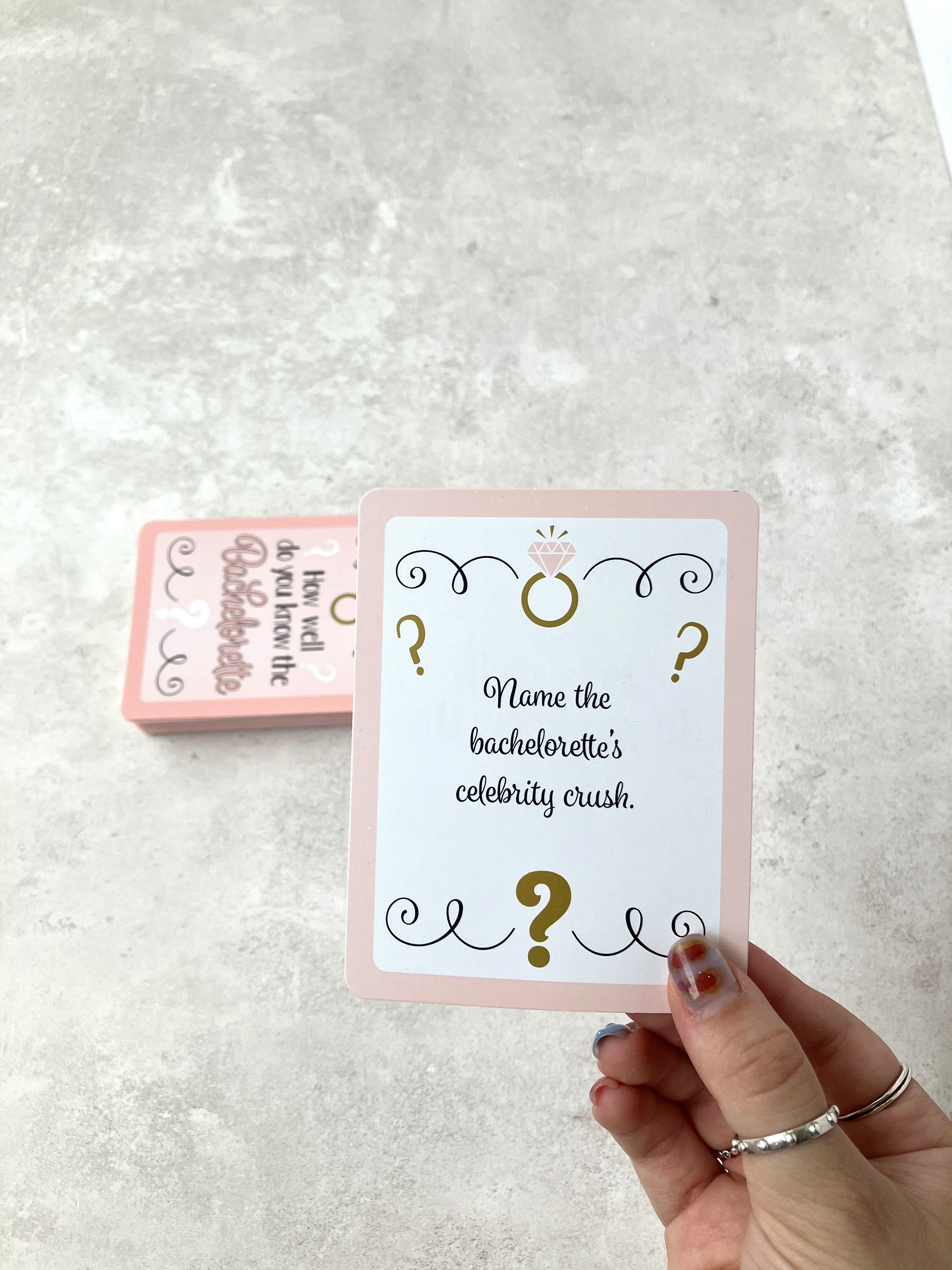 Juego de Cartas ''How Well Do You Know The Bachelorette?''