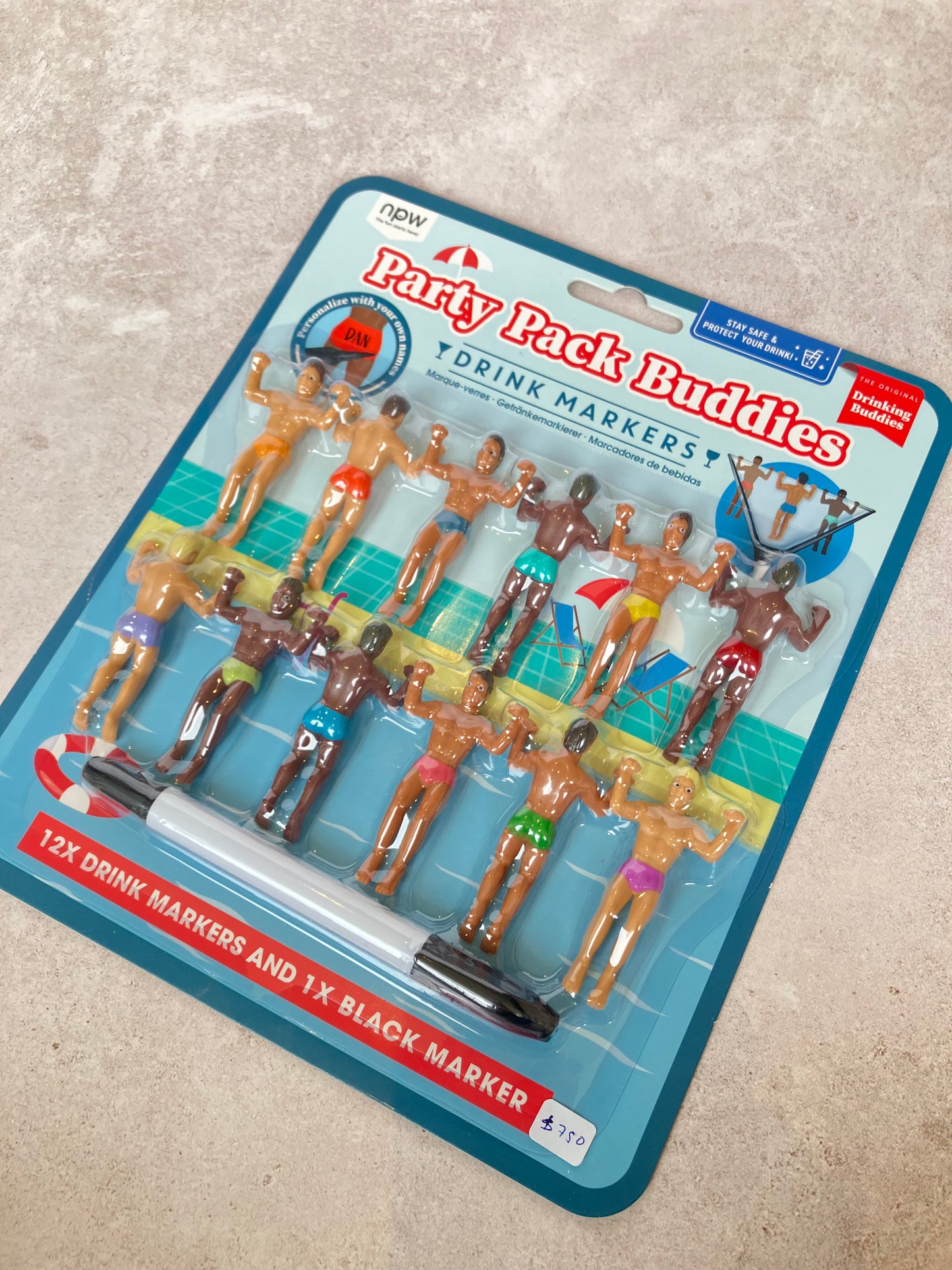 Drink marker "Buddies" 12pc