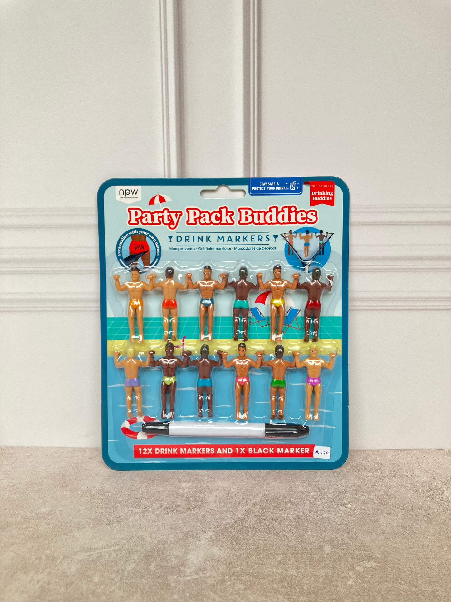 Drink marker "Buddies" 12pc