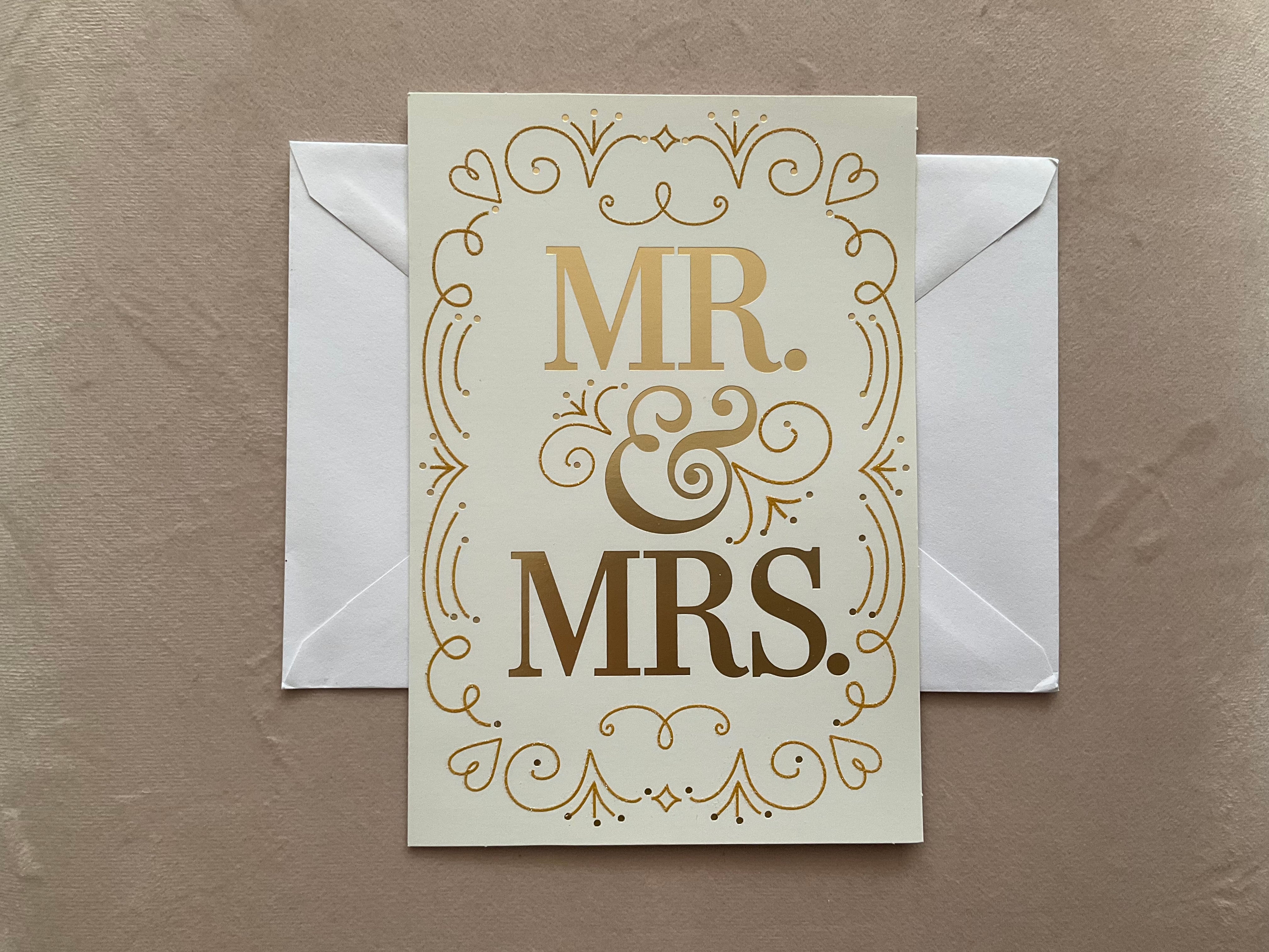 Tarjeta “MR & MRS”
