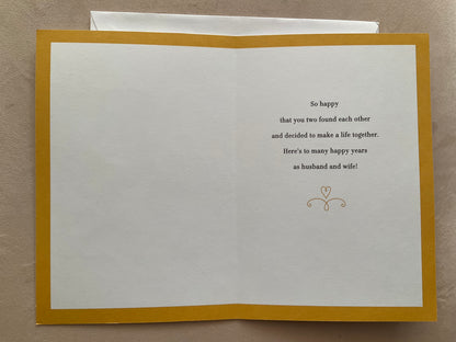 Tarjeta “MR & MRS”