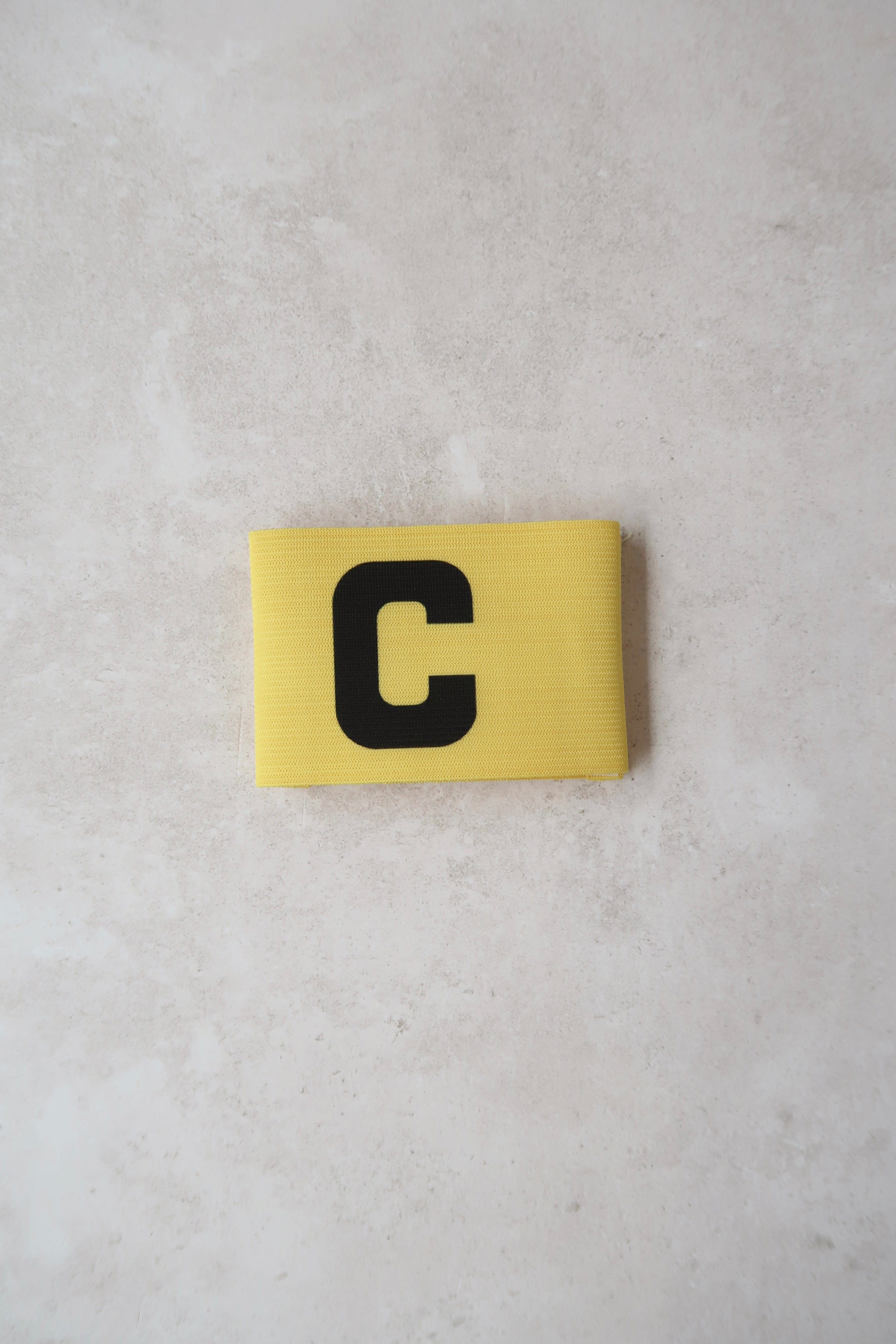 Brazalete para capitán de mesa, banda para brazo, capitán de futbol amarillo 