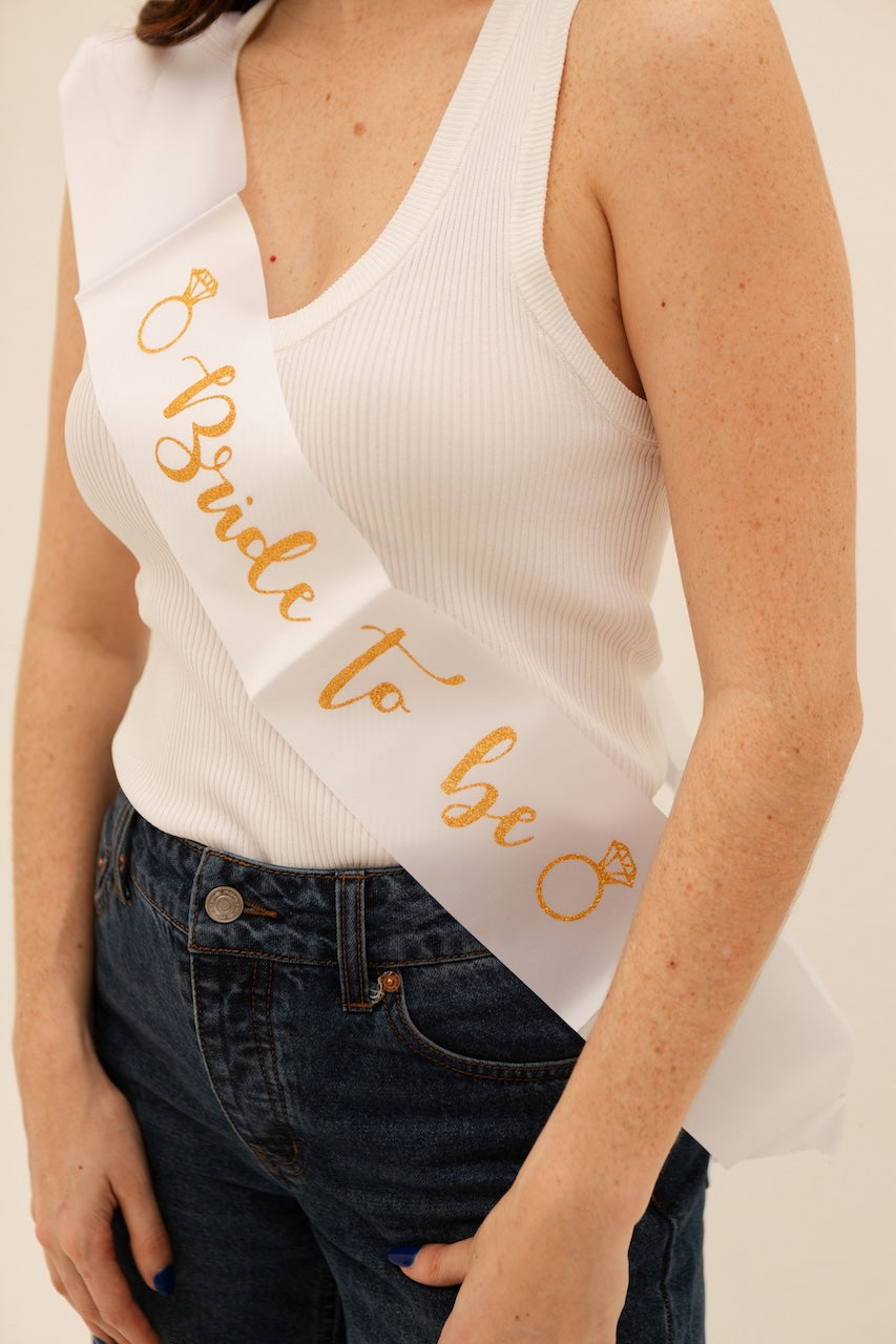 Sash "Bride To Be" Dorado
