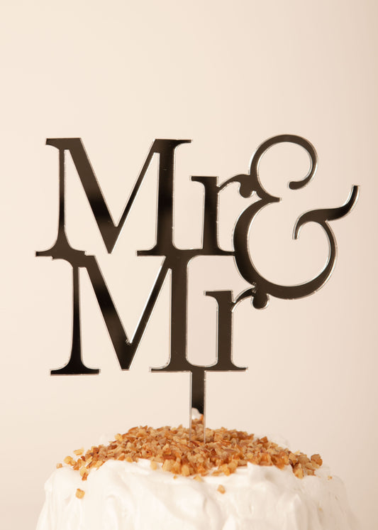 Cake Topper "Mr & Mr"