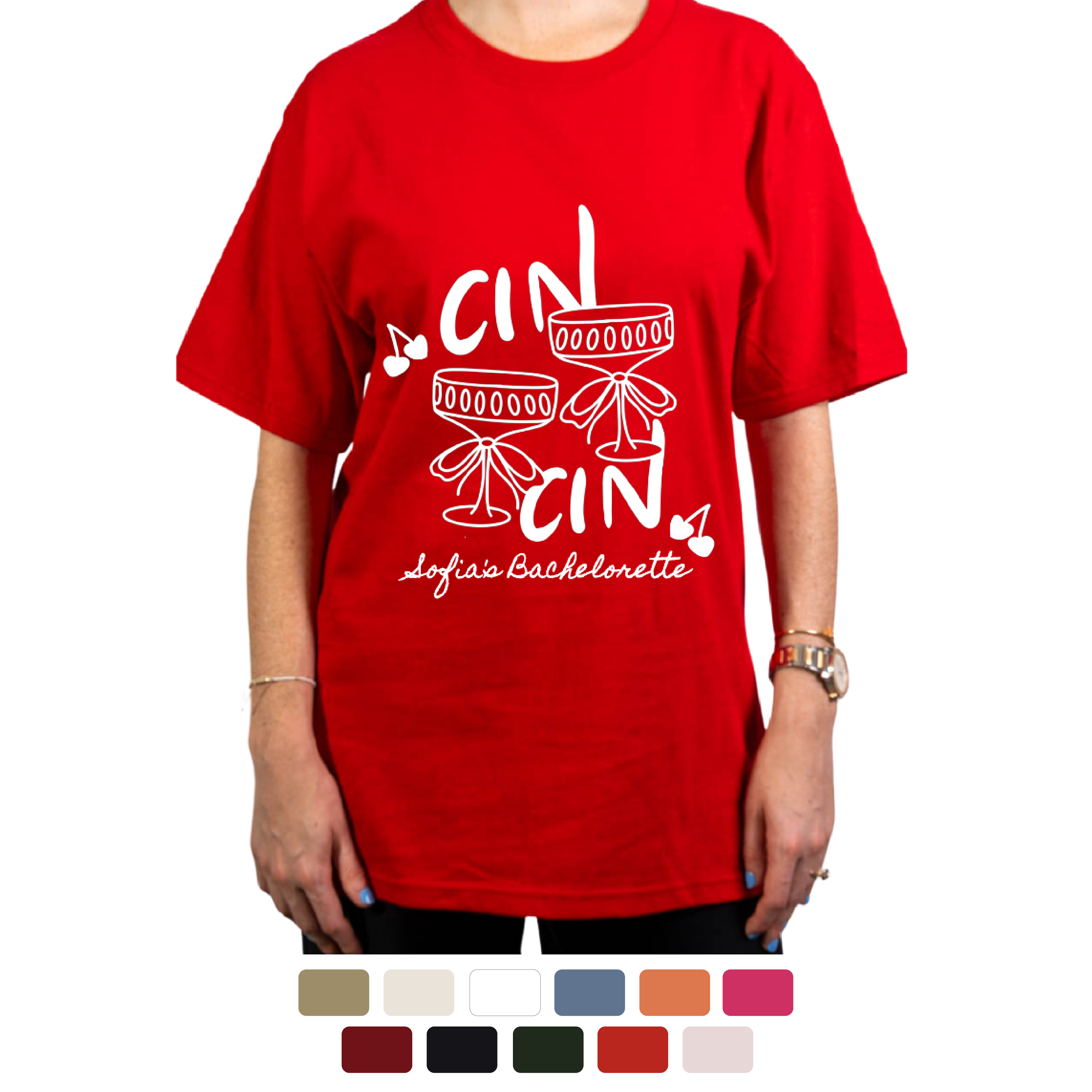 T-shirt Cin Cin Personalizada