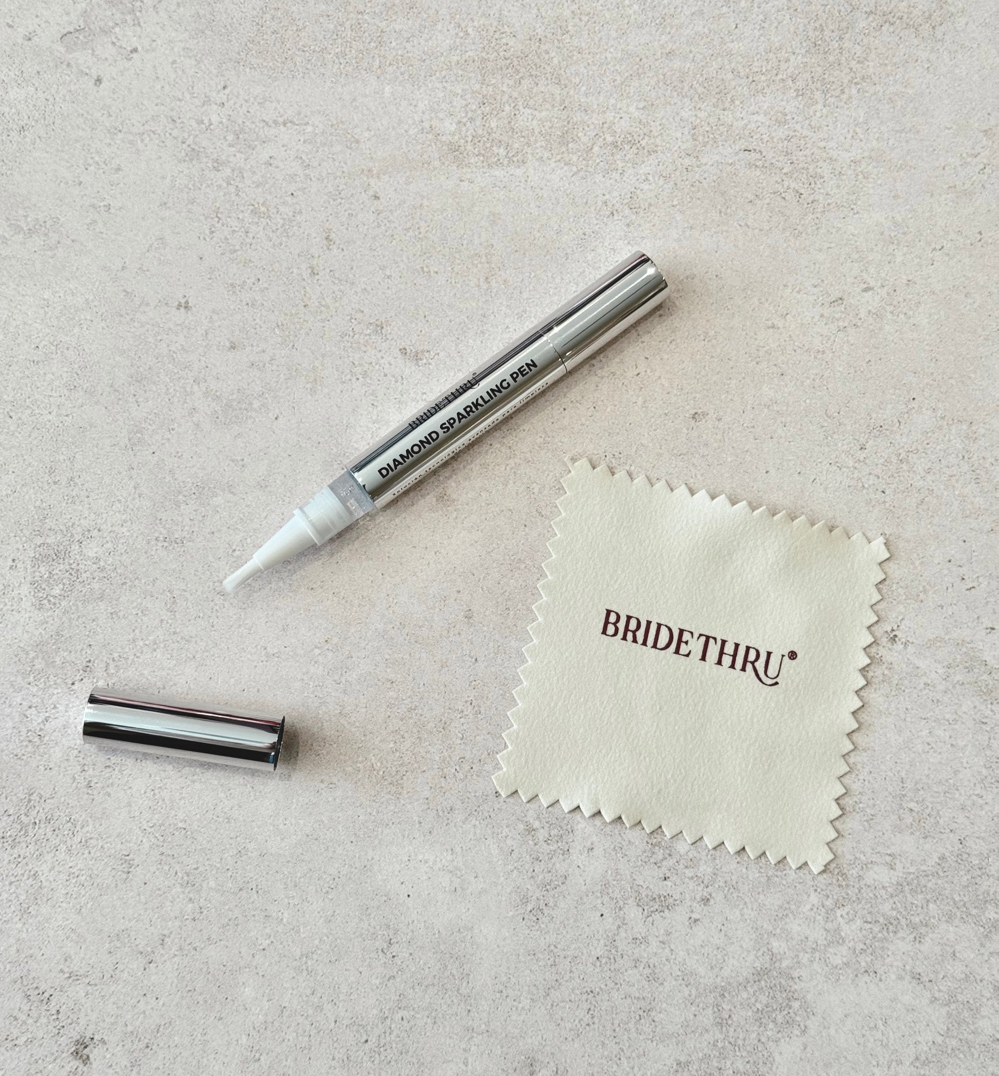 Limpiador Diamond Sparkling Pen Bride Thru para anillos y diamantes, portátil y seguro