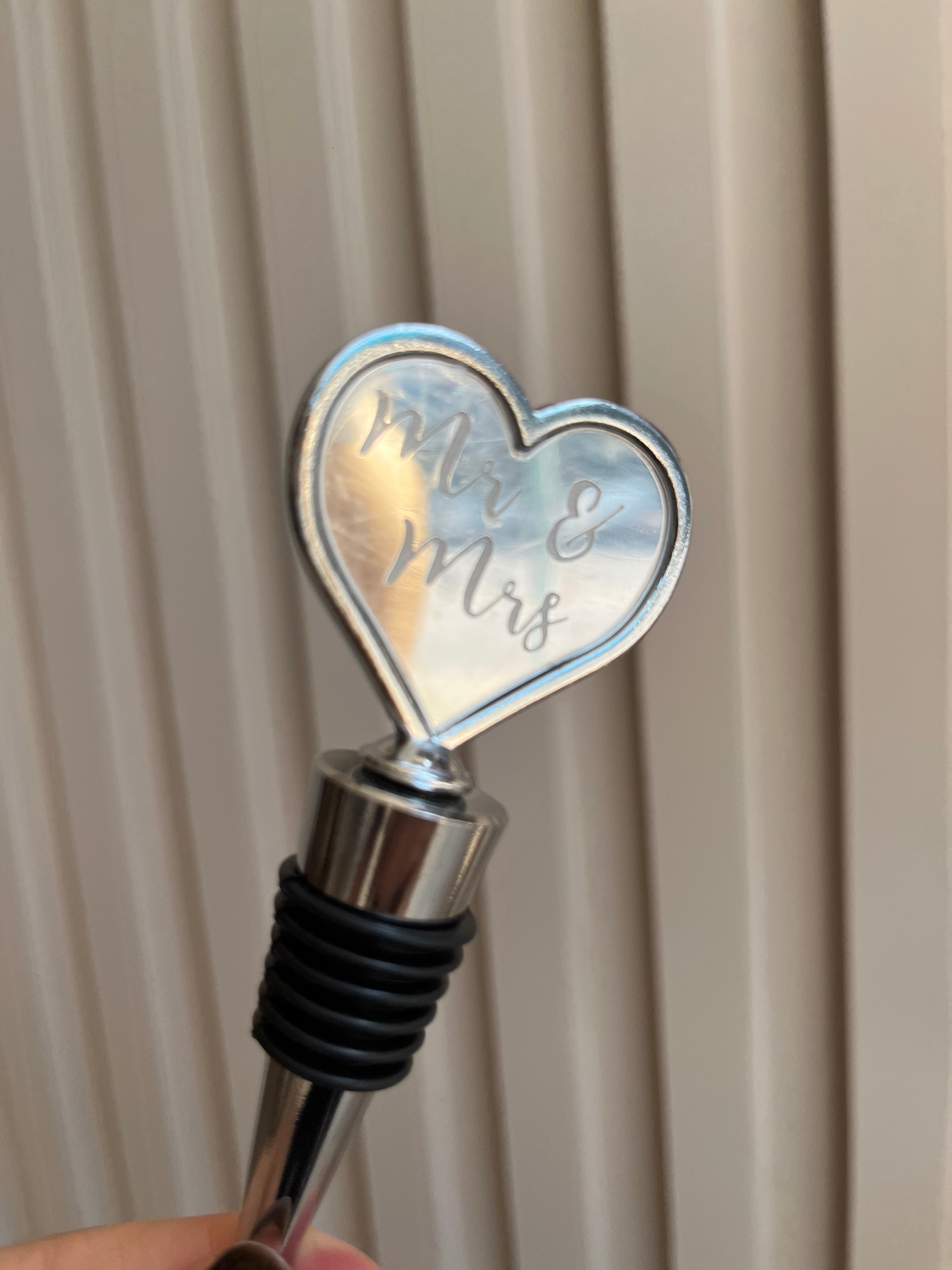 Tapón Para Botella "Mr. and Mrs."