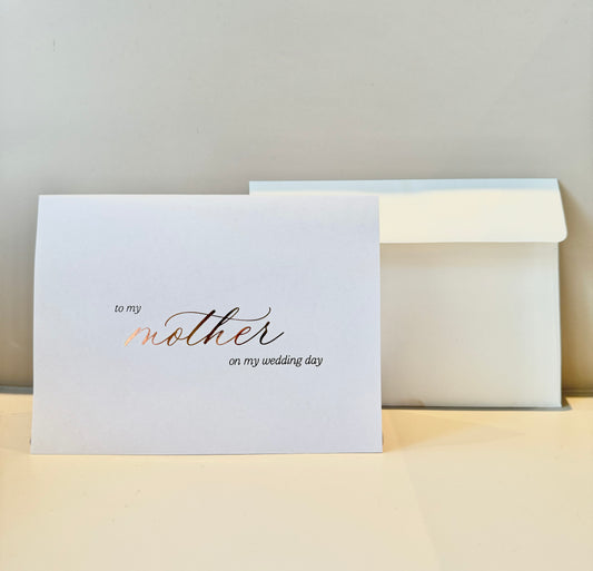 Tarjetas con foil para boda