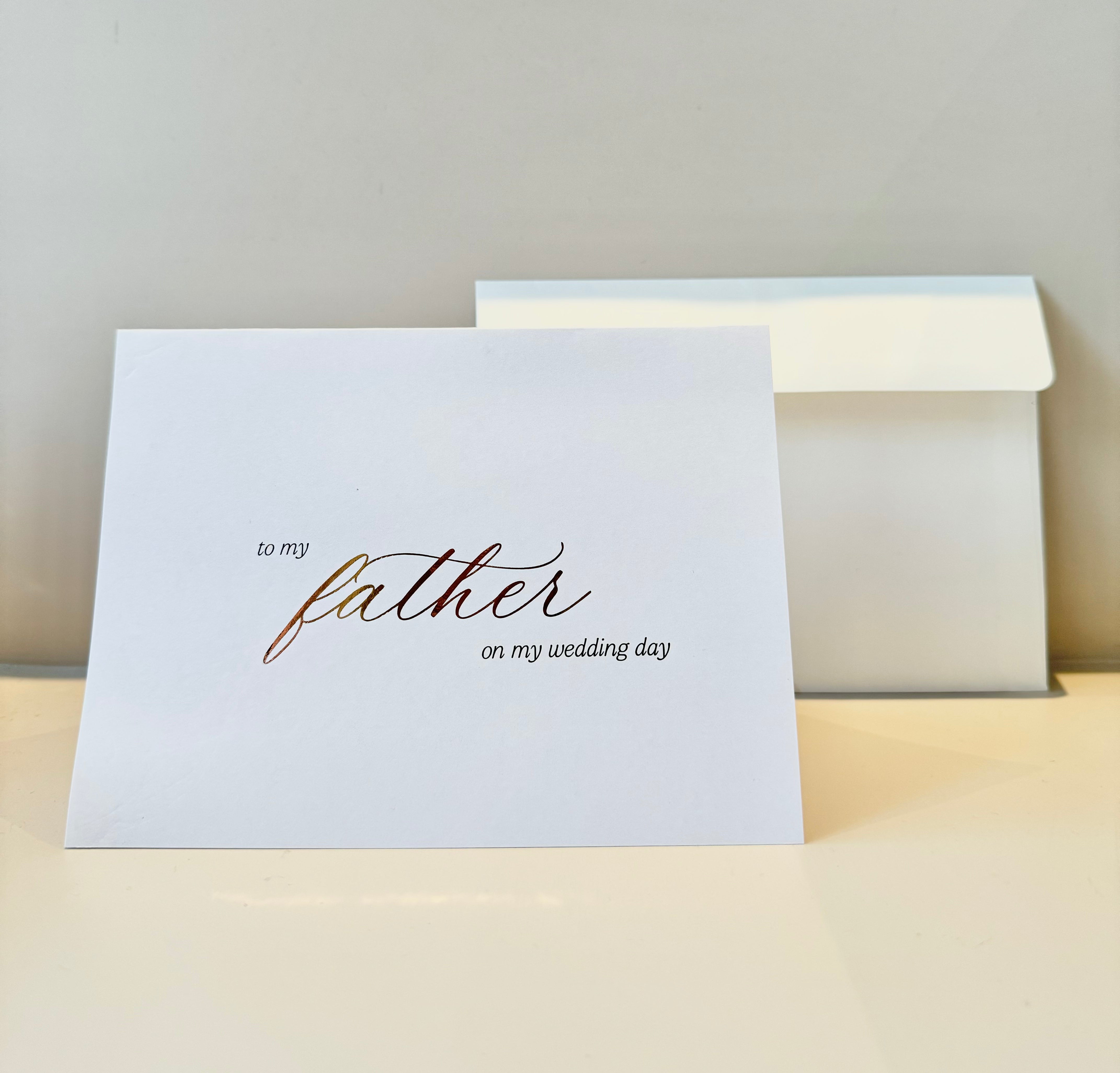 Tarjetas con foil para boda