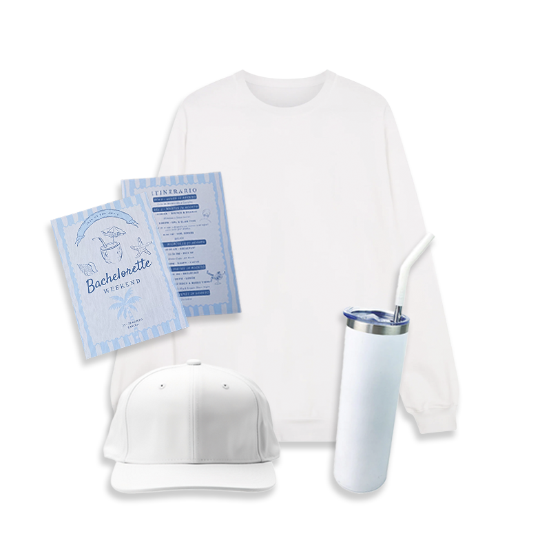 Kit Personalizado 5: Sudadera, Gorra, Termo, Itinerario