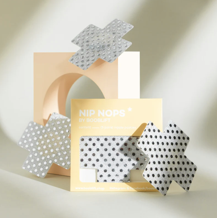 Pezoneras Desechables | Polka Silver Cross Nipnops