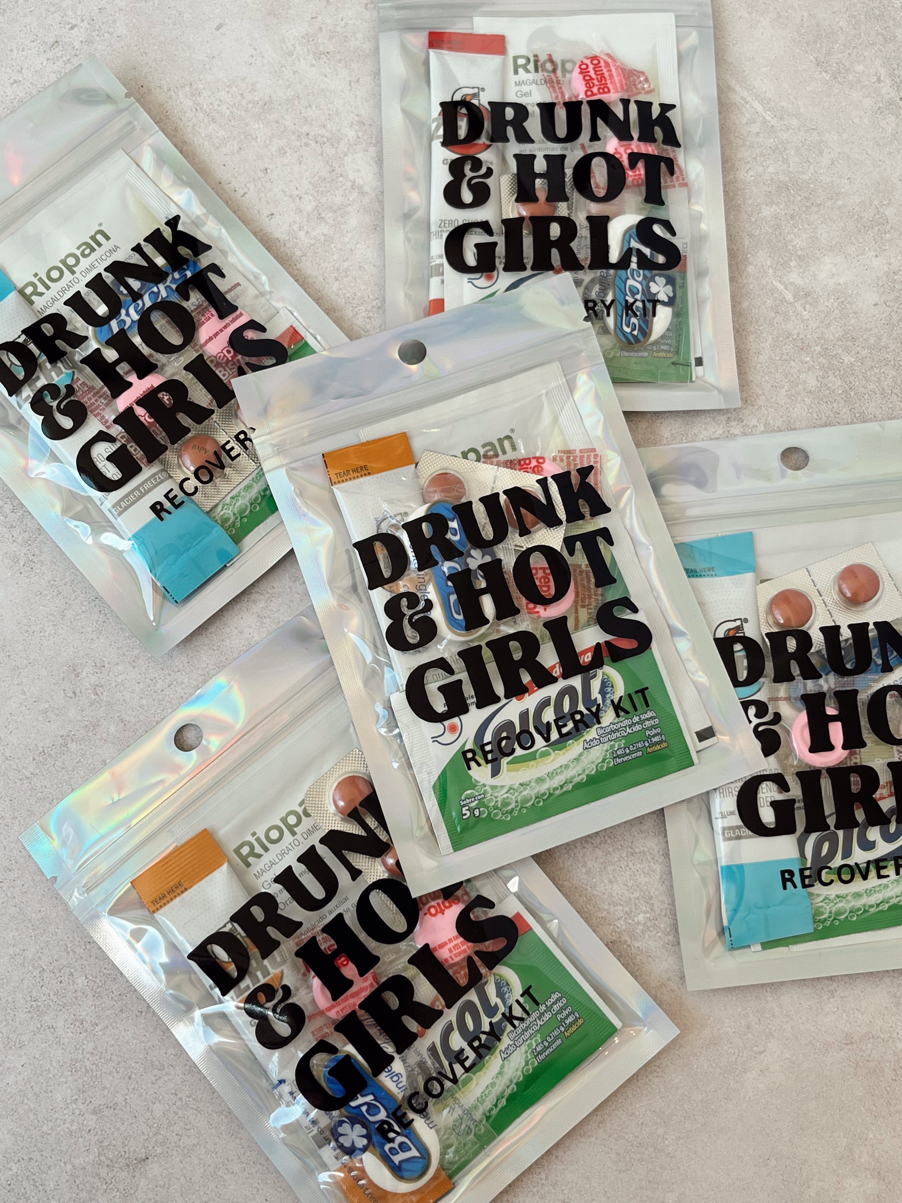 Hangover Kit Bolsa Tornasol Personalizada
