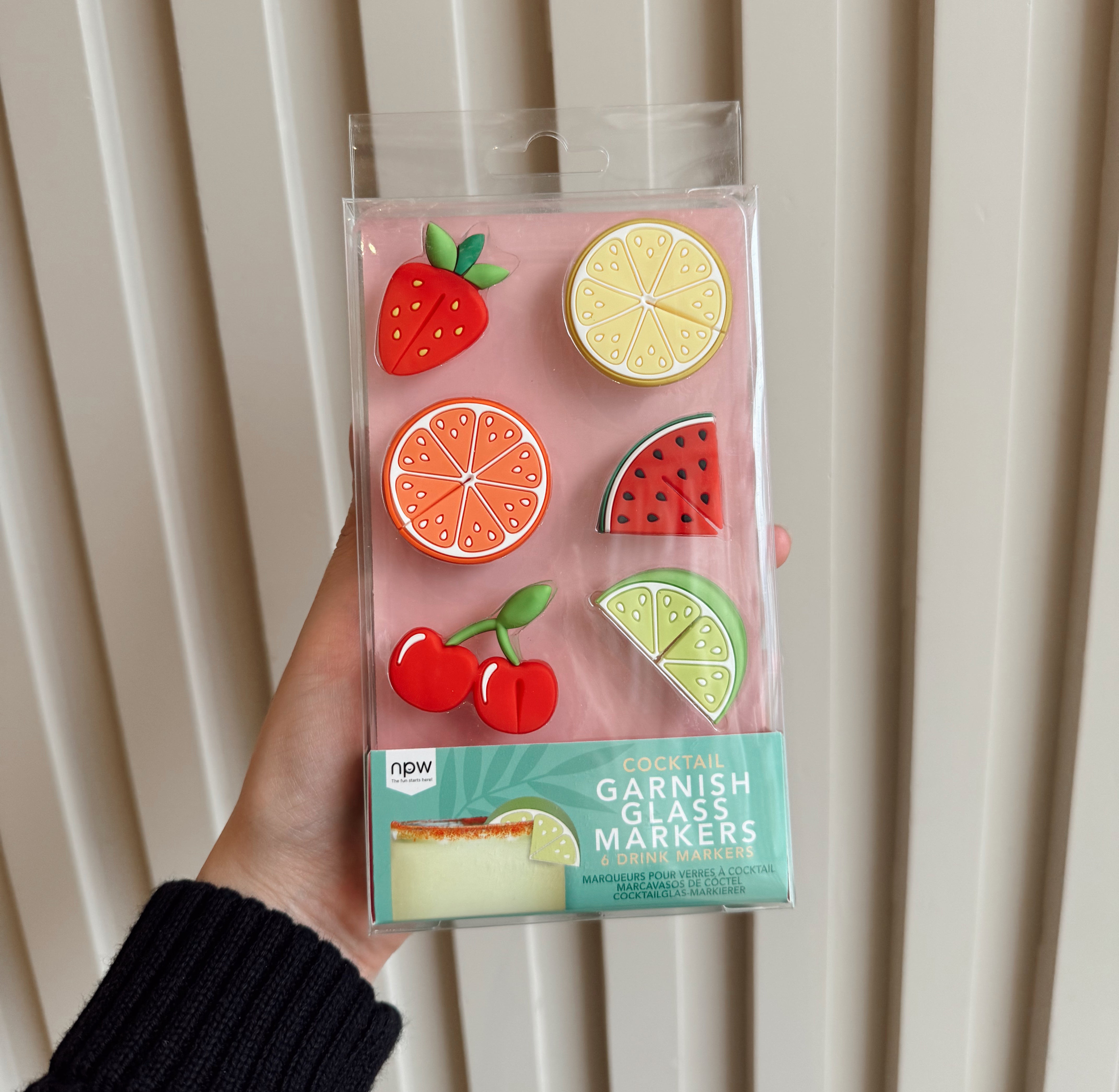 Drink markers "Garnish Glass" 6pc