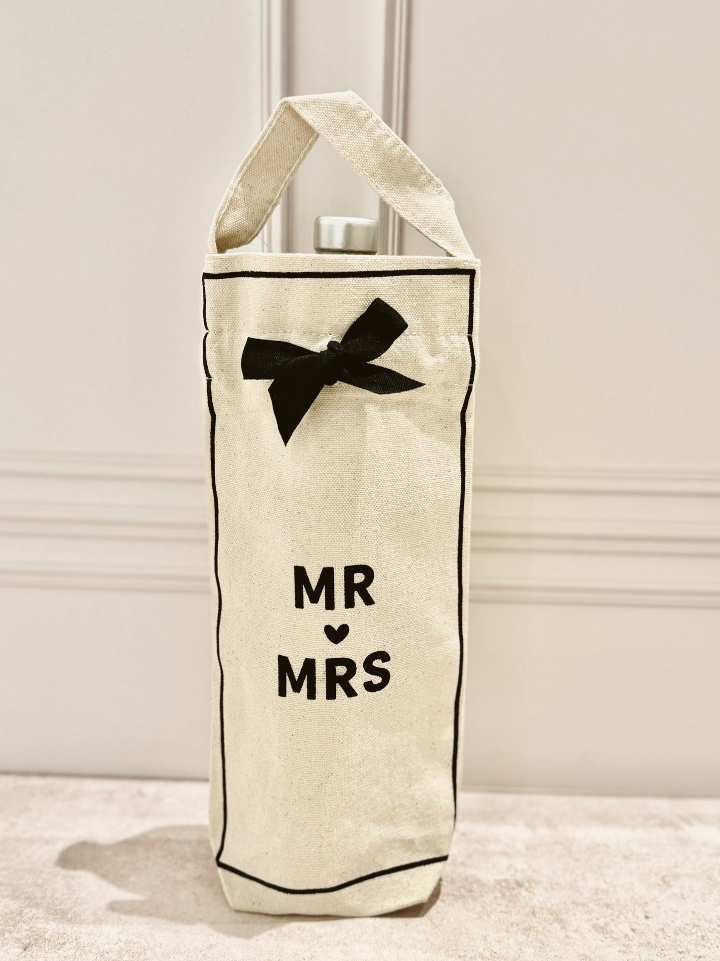 Bolsa para botella "Mr & Mrs"