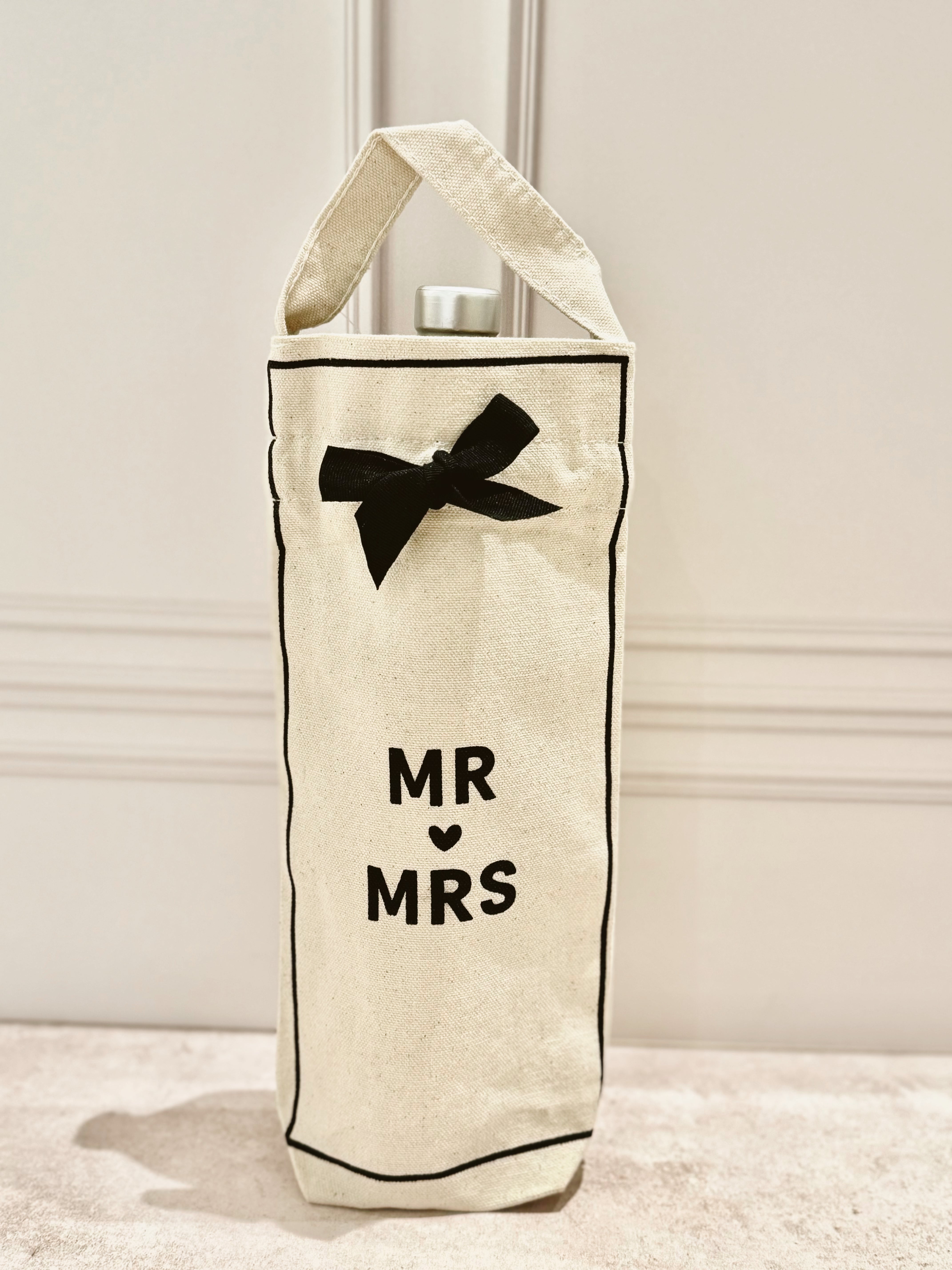 Bolsa para botella "Mr & Mrs"