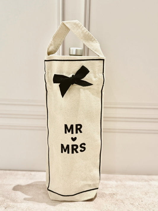 Bolsa para botella "Mr & Mrs"