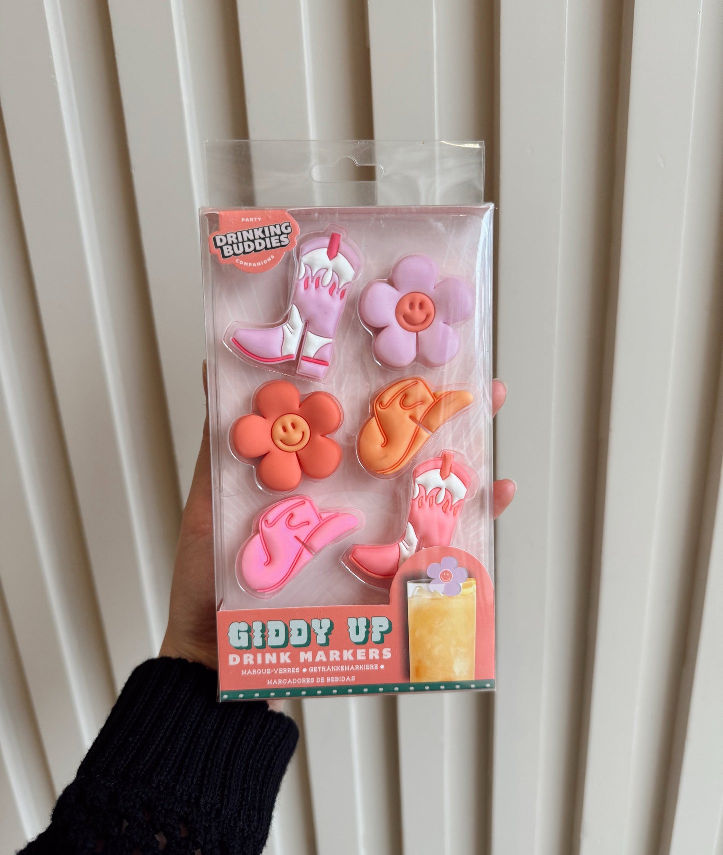 Drink markers "Giddy Up" 6pc