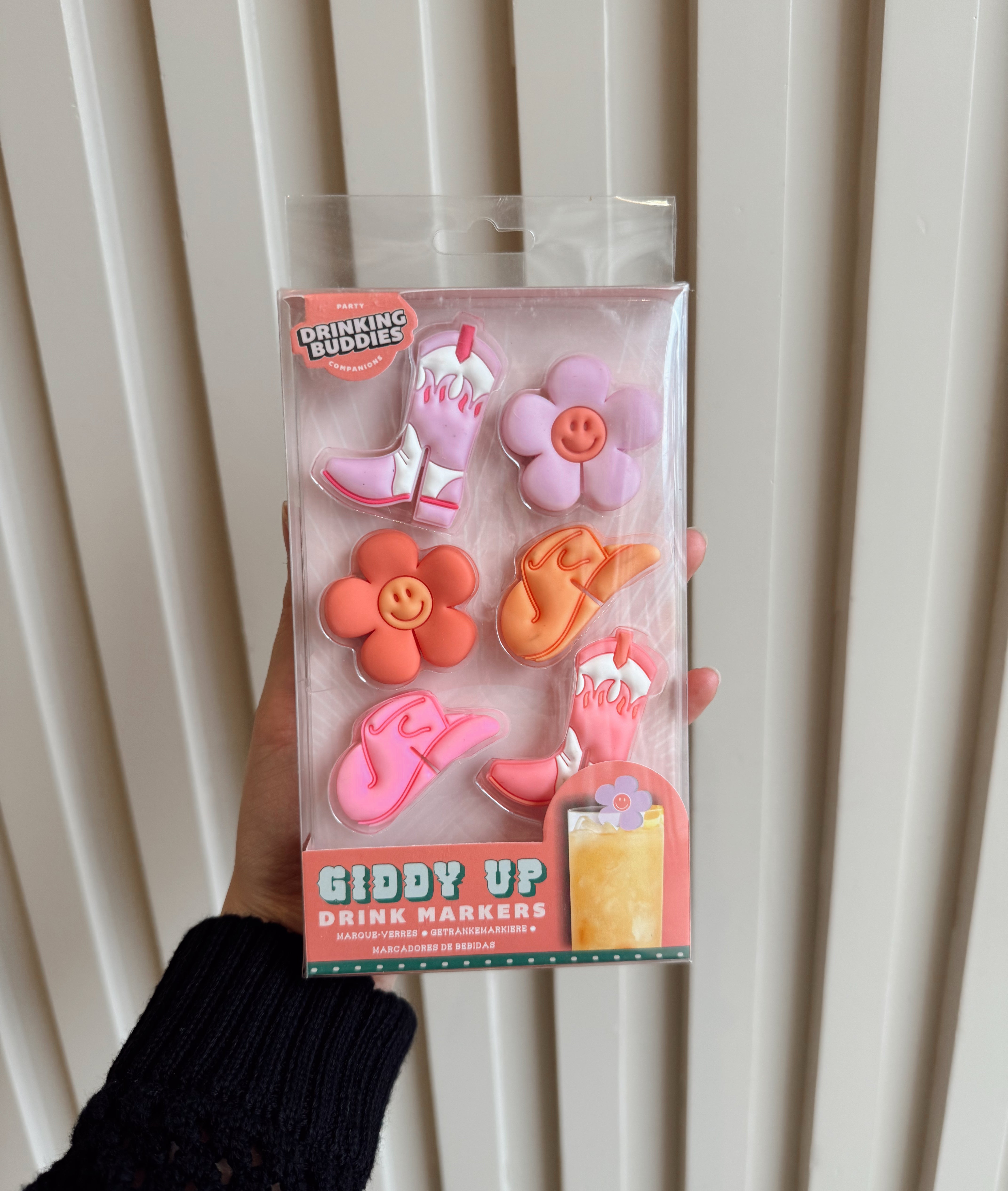 Drink markers "Giddy Up" 6pc
