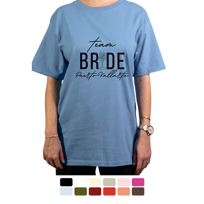Camiseta The/Team Bride Personalizada