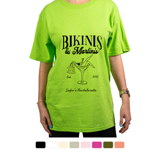 Camiseta Bikinis & Martinis Personalizada