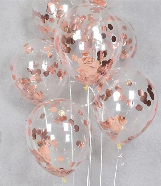Set de globos con confetti