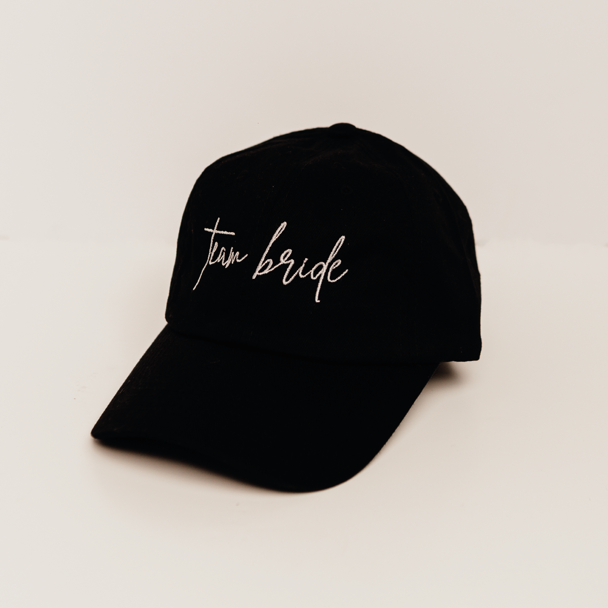 Gorra negra "Team Bride"