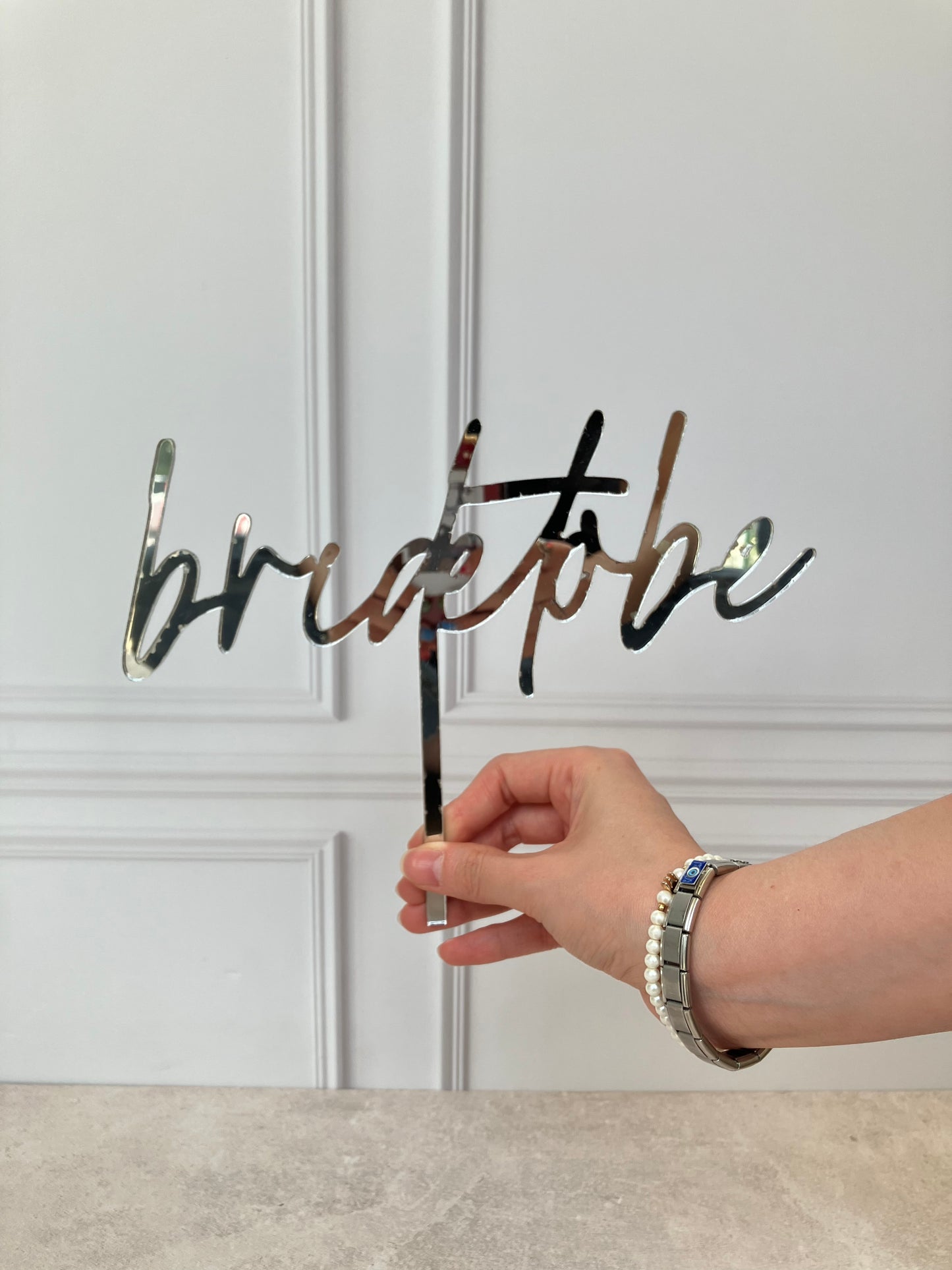 Topper de Pastel "Bride to be"