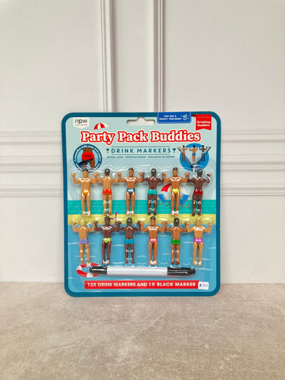 Drink marker "Buddies" 12pc