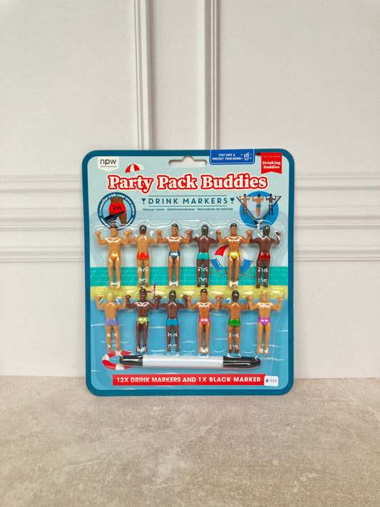 Drink marker "Buddies" 12pc