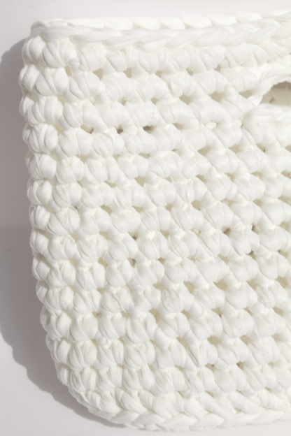 Bolsa Blanca Tejida