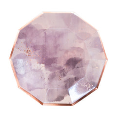 Paquete de 8 piezas de plato grande Amethyst