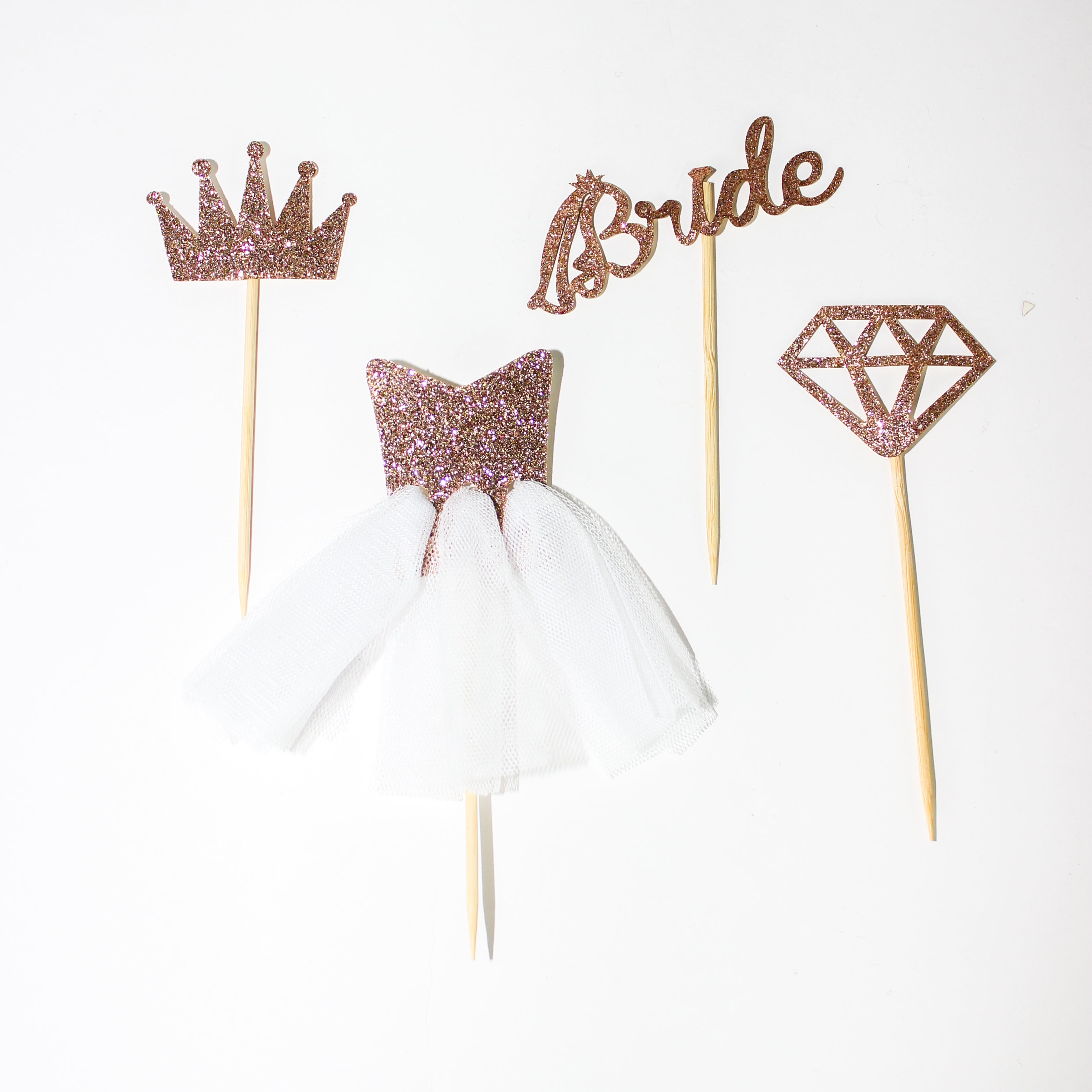 Cupcake topper "Bridal"