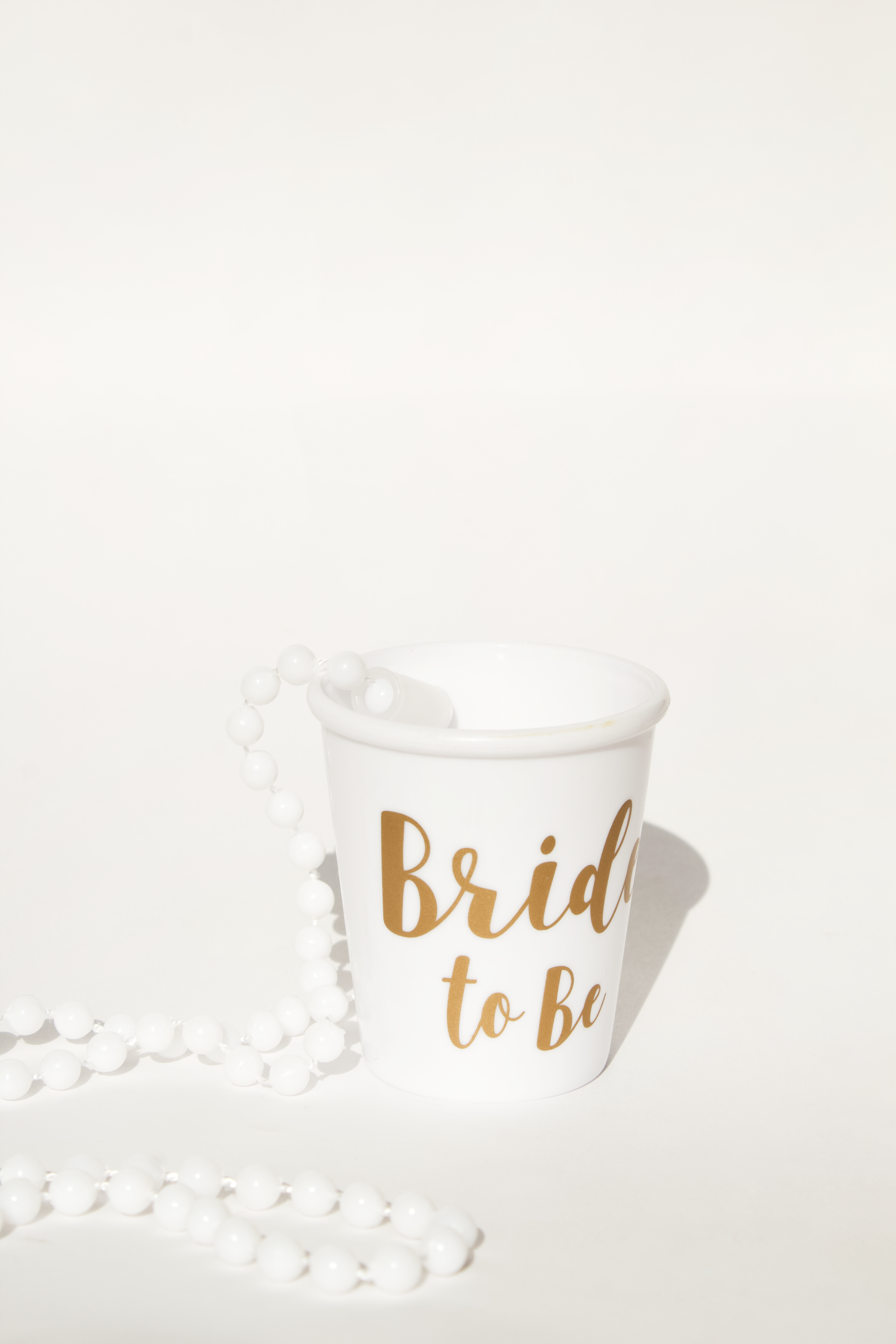 Collar para shots para la novia