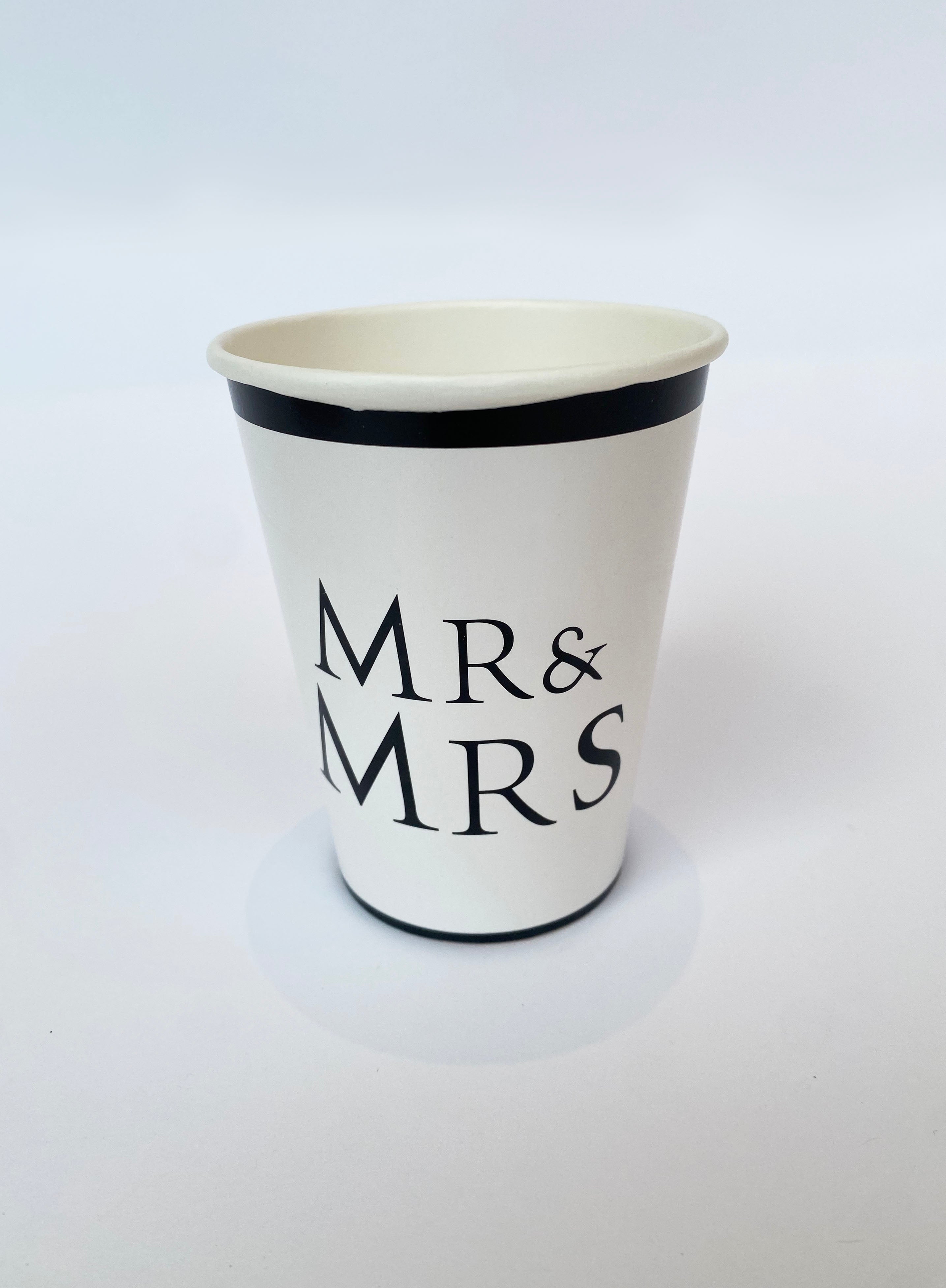 Vasos desechables "Mr & Mrs."