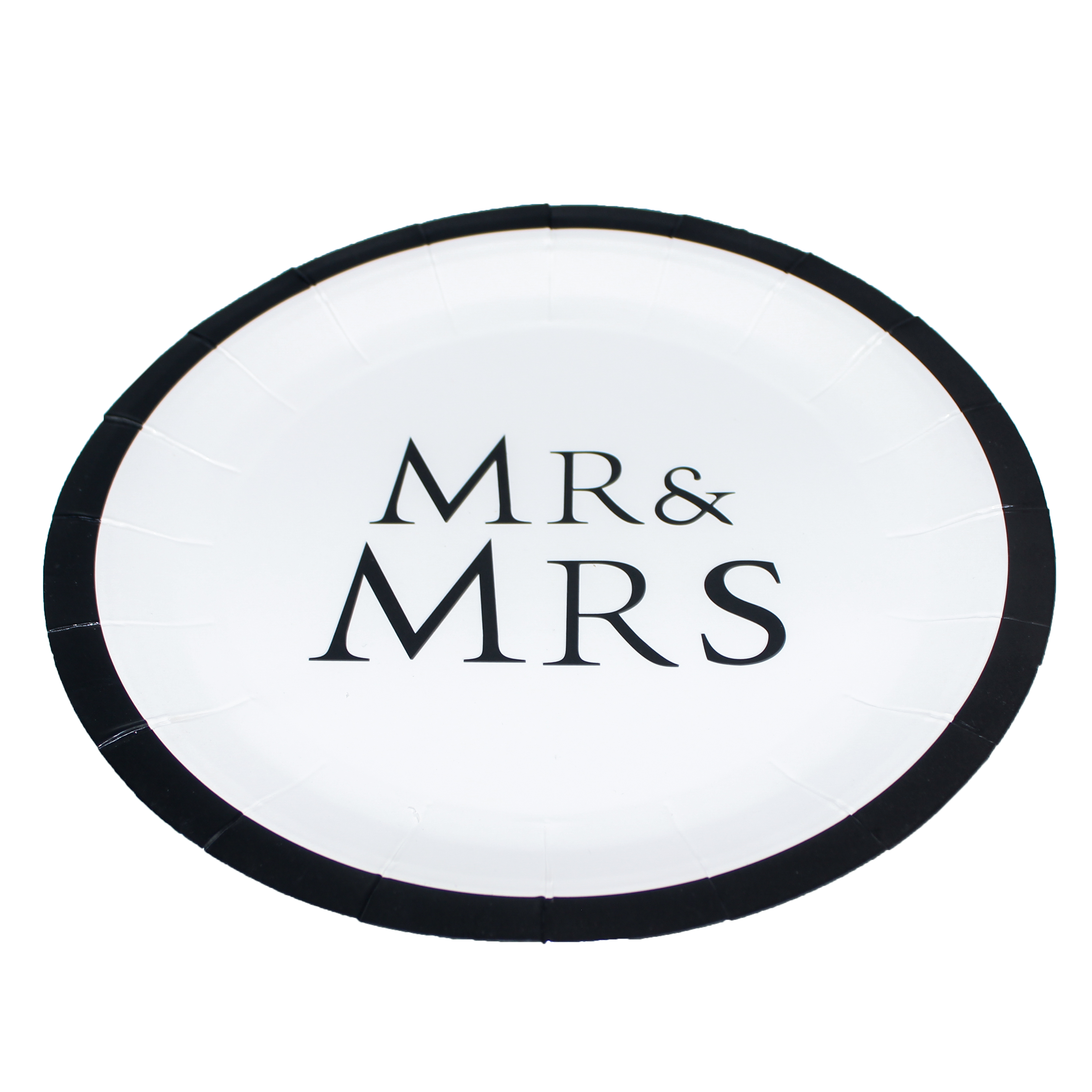 Platos desechables "Mr & Mrs" 8pz