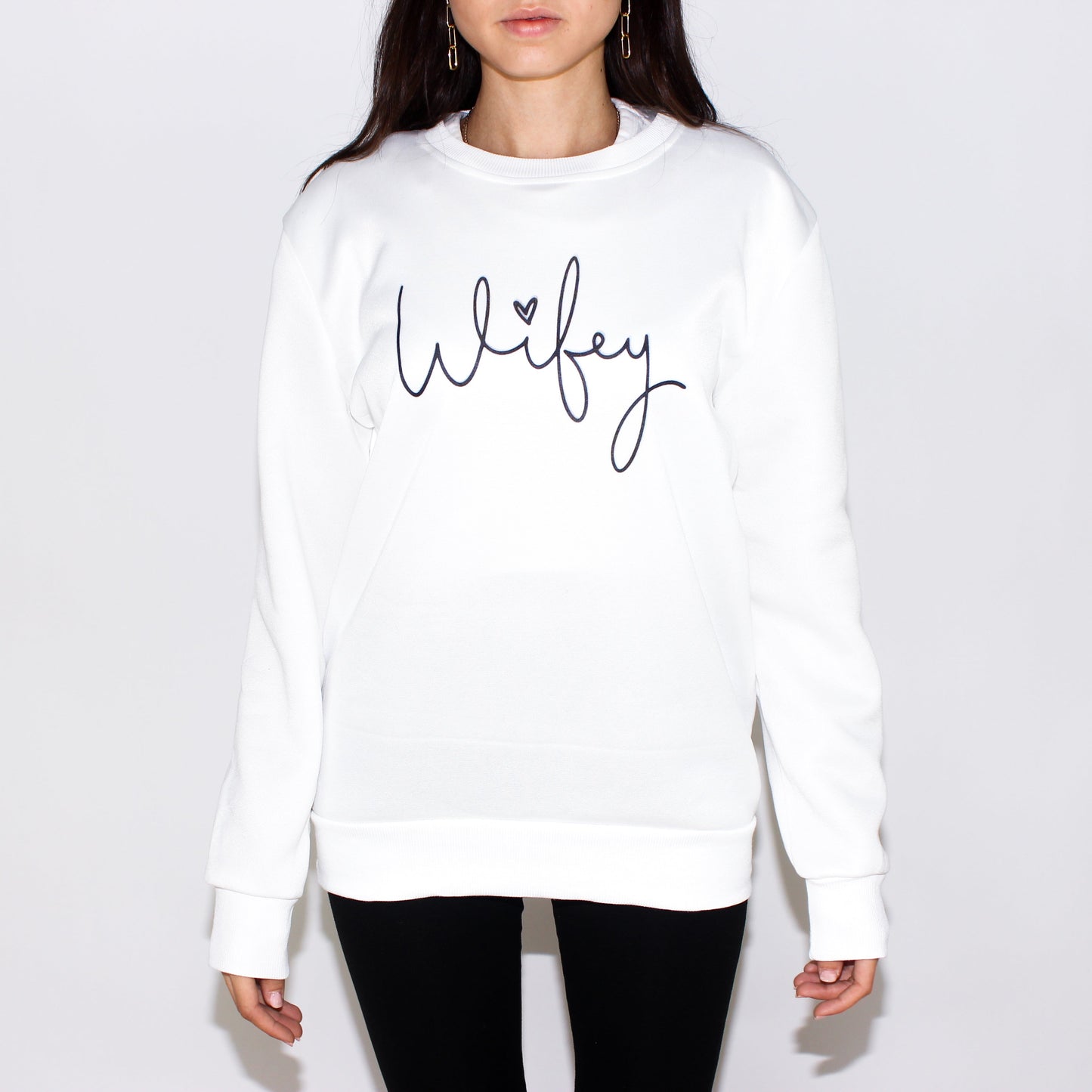 Wifey white hoodie