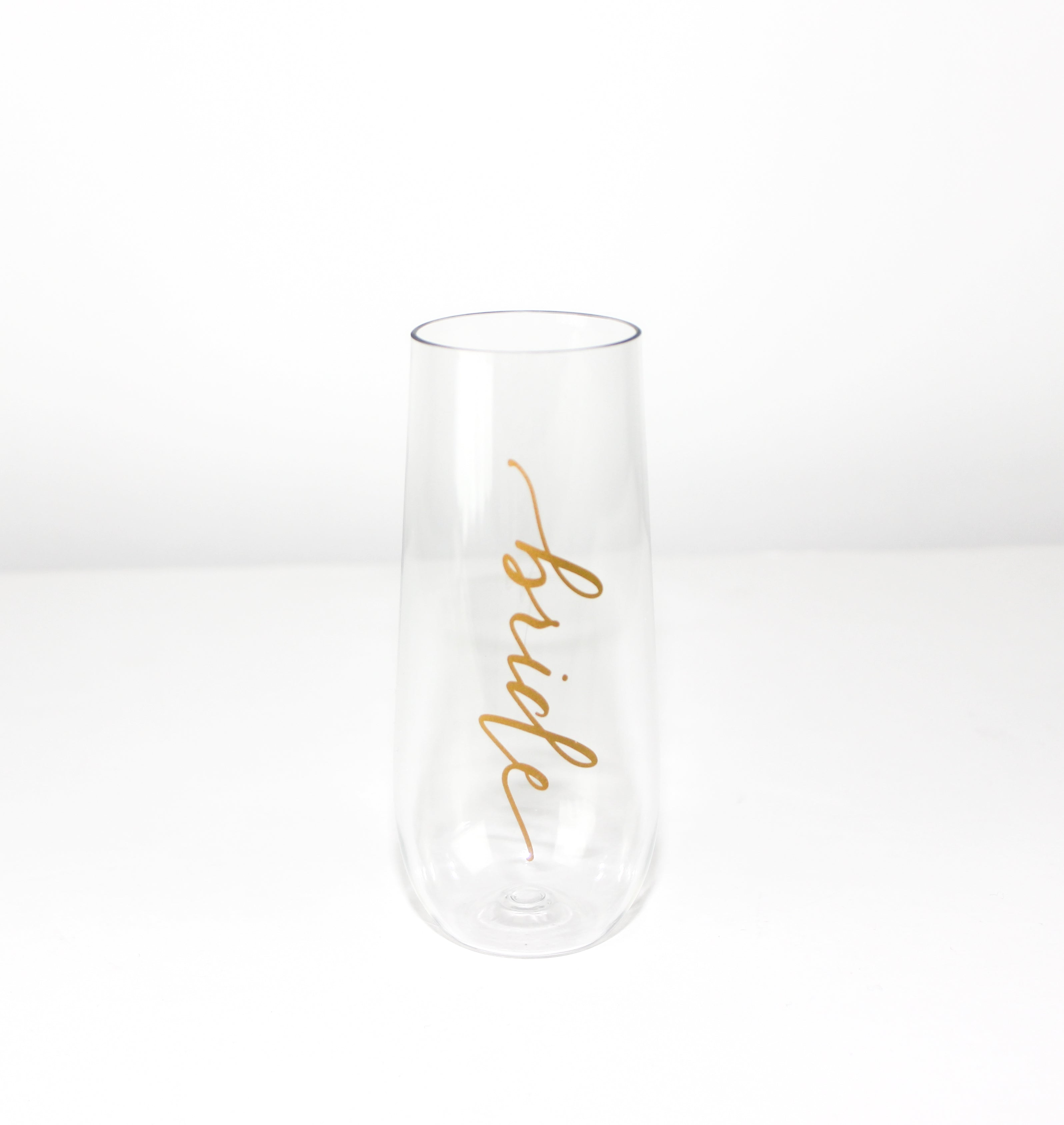 Bride champagne glass