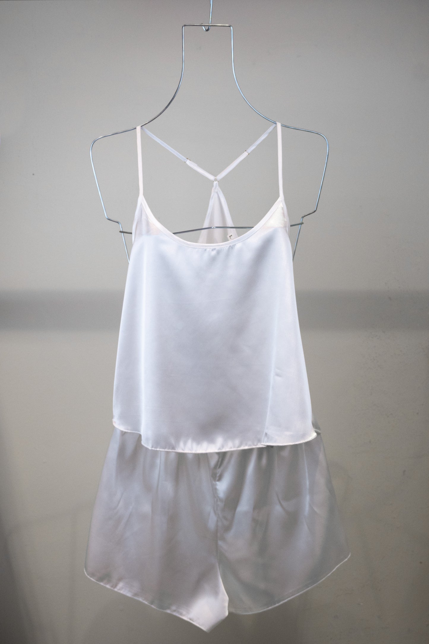 Pijama Satin Blanca de Short