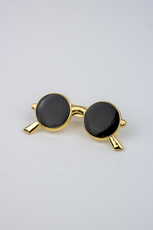 Pin Boutonniere "Lentes Negros" Grande